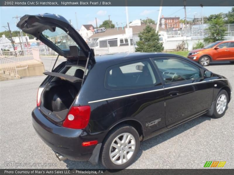 Nighthawk Black Pearl / Black 2002 Honda Civic Si Hatchback