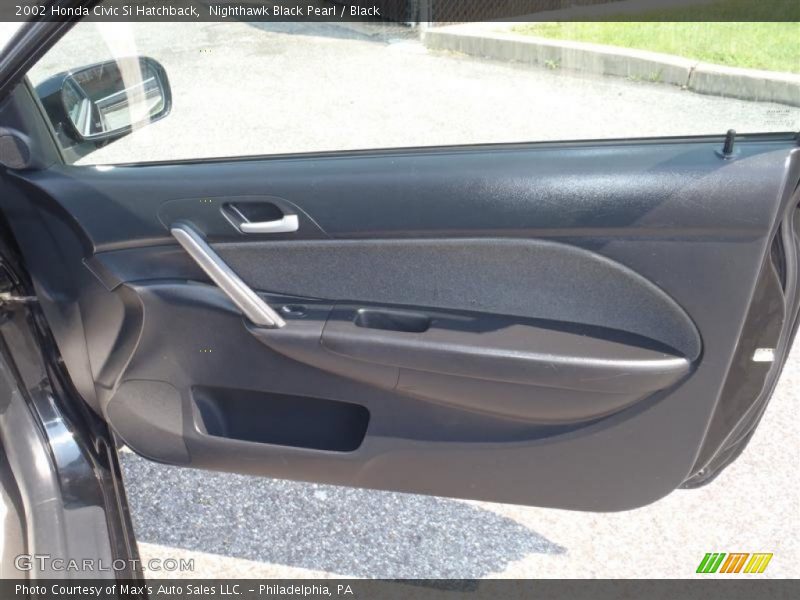 Nighthawk Black Pearl / Black 2002 Honda Civic Si Hatchback