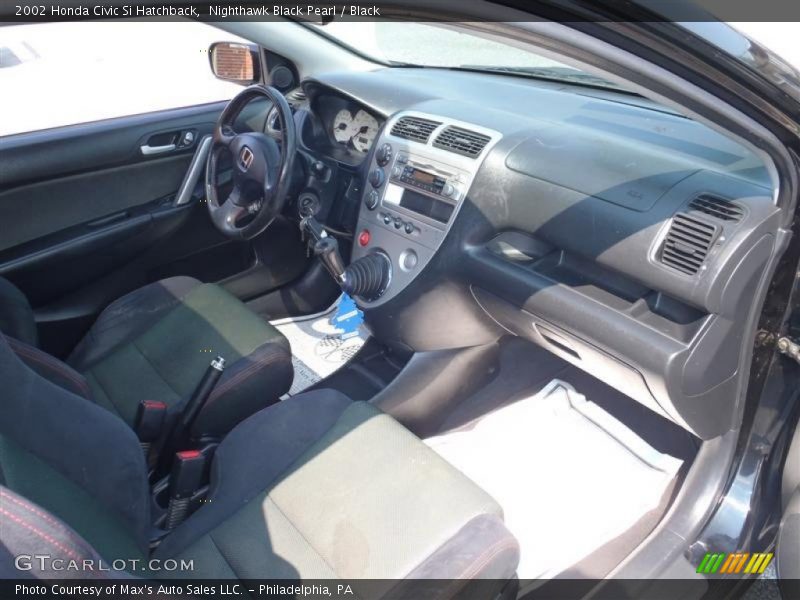 Nighthawk Black Pearl / Black 2002 Honda Civic Si Hatchback