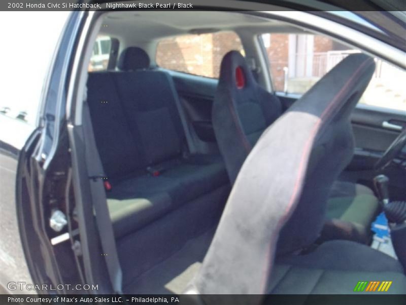 Nighthawk Black Pearl / Black 2002 Honda Civic Si Hatchback
