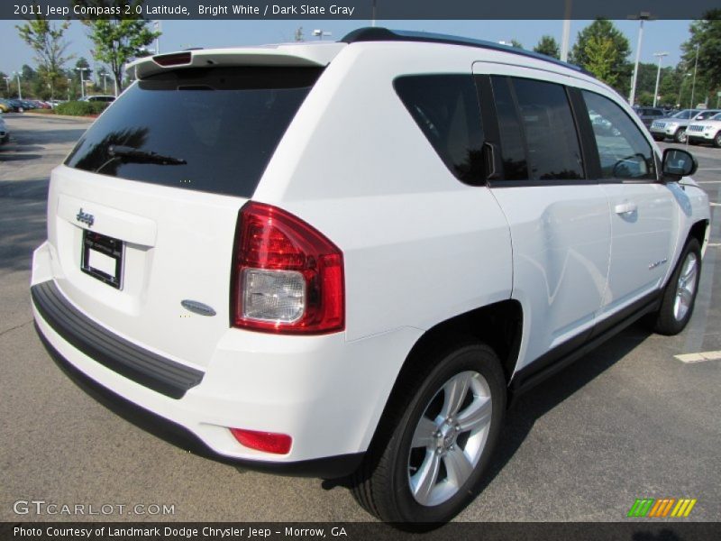 Bright White / Dark Slate Gray 2011 Jeep Compass 2.0 Latitude