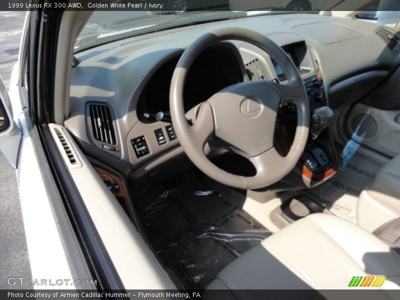 Golden White Pearl / Ivory 1999 Lexus RX 300 AWD