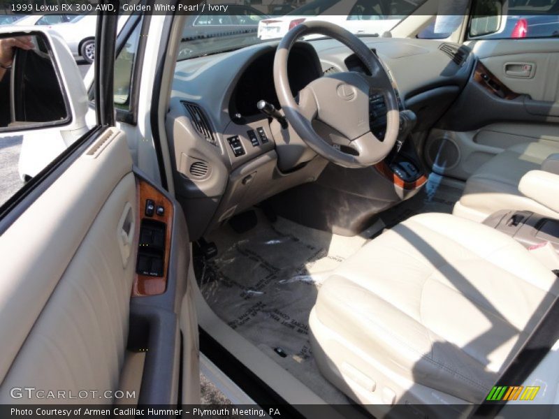Golden White Pearl / Ivory 1999 Lexus RX 300 AWD