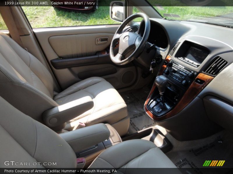 Golden White Pearl / Ivory 1999 Lexus RX 300 AWD