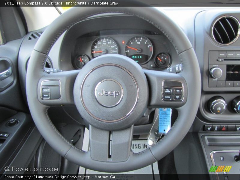 Bright White / Dark Slate Gray 2011 Jeep Compass 2.0 Latitude