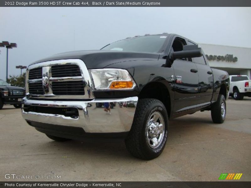 Black / Dark Slate/Medium Graystone 2012 Dodge Ram 3500 HD ST Crew Cab 4x4