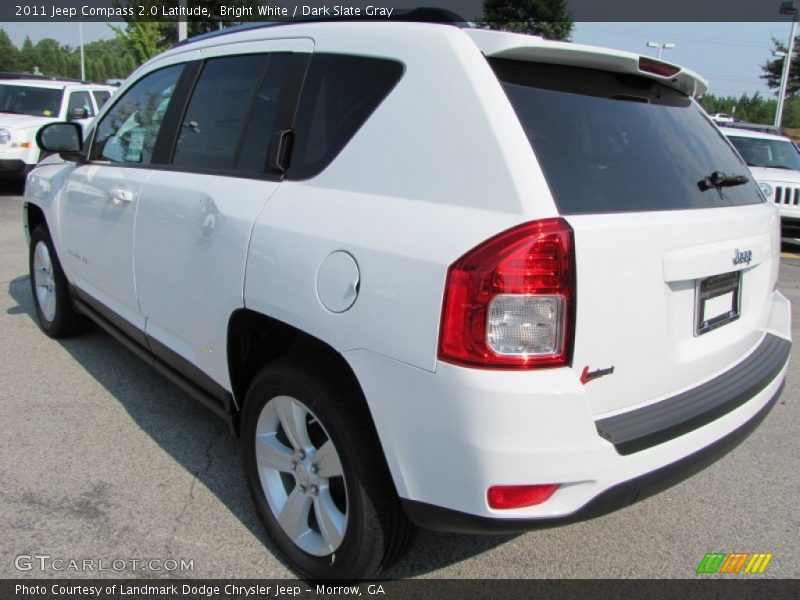 Bright White / Dark Slate Gray 2011 Jeep Compass 2.0 Latitude