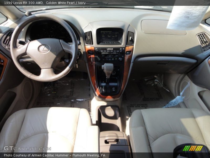 Golden White Pearl / Ivory 1999 Lexus RX 300 AWD