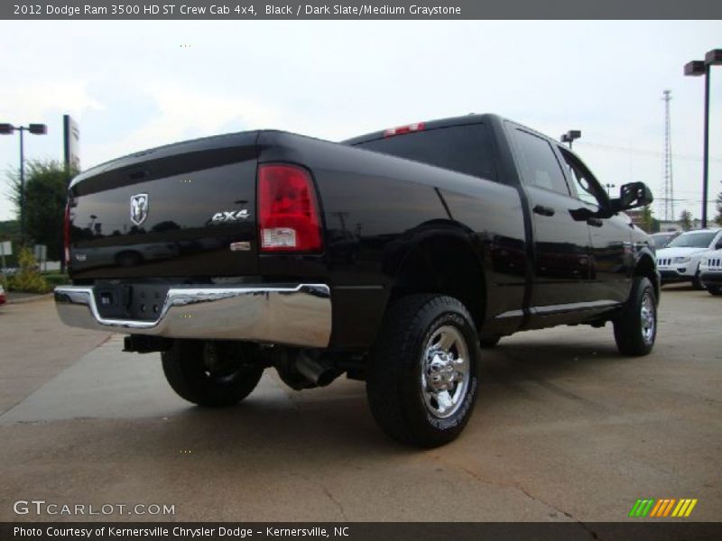 Black / Dark Slate/Medium Graystone 2012 Dodge Ram 3500 HD ST Crew Cab 4x4