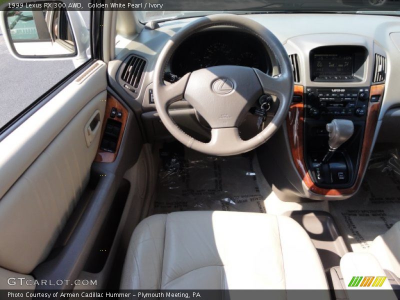 Golden White Pearl / Ivory 1999 Lexus RX 300 AWD