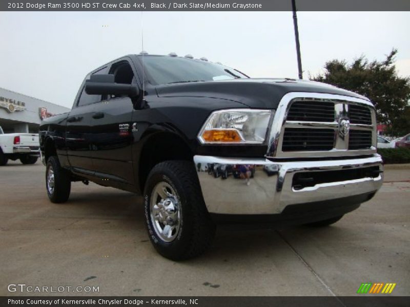 Black / Dark Slate/Medium Graystone 2012 Dodge Ram 3500 HD ST Crew Cab 4x4