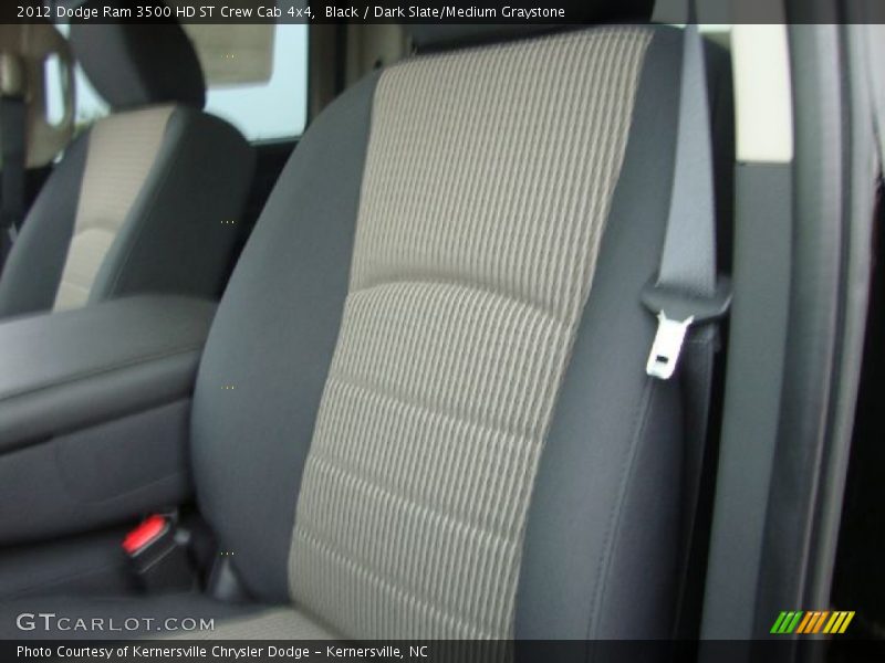 Black / Dark Slate/Medium Graystone 2012 Dodge Ram 3500 HD ST Crew Cab 4x4