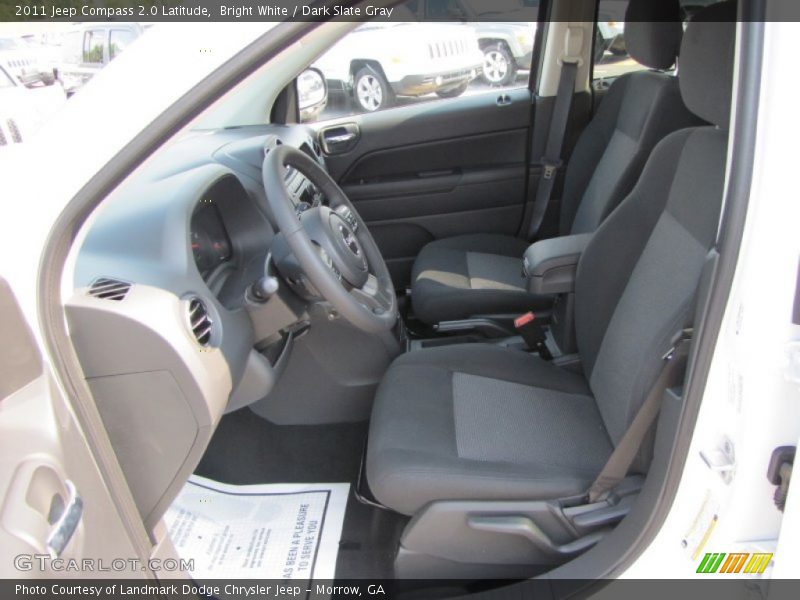 Bright White / Dark Slate Gray 2011 Jeep Compass 2.0 Latitude