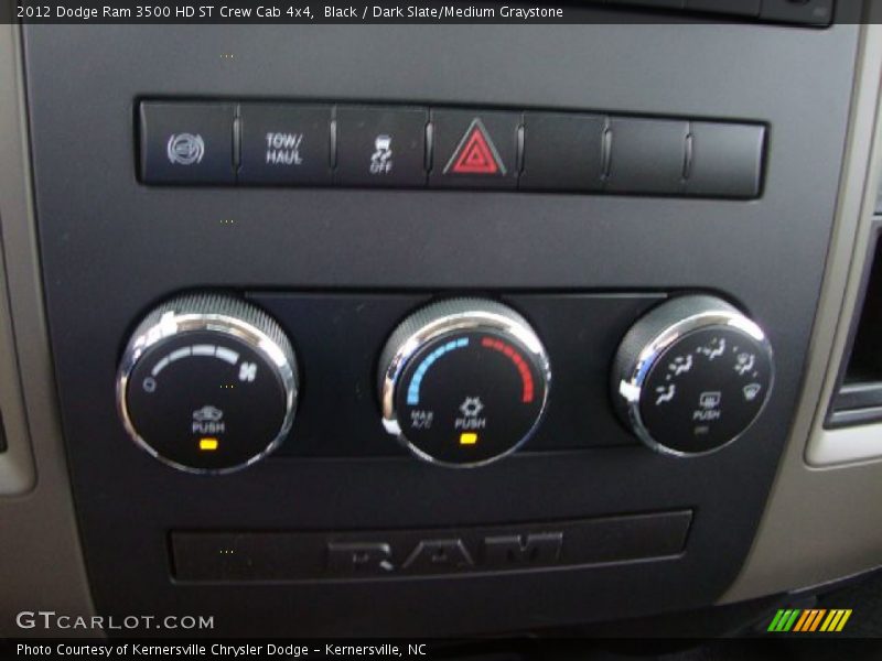 Black / Dark Slate/Medium Graystone 2012 Dodge Ram 3500 HD ST Crew Cab 4x4