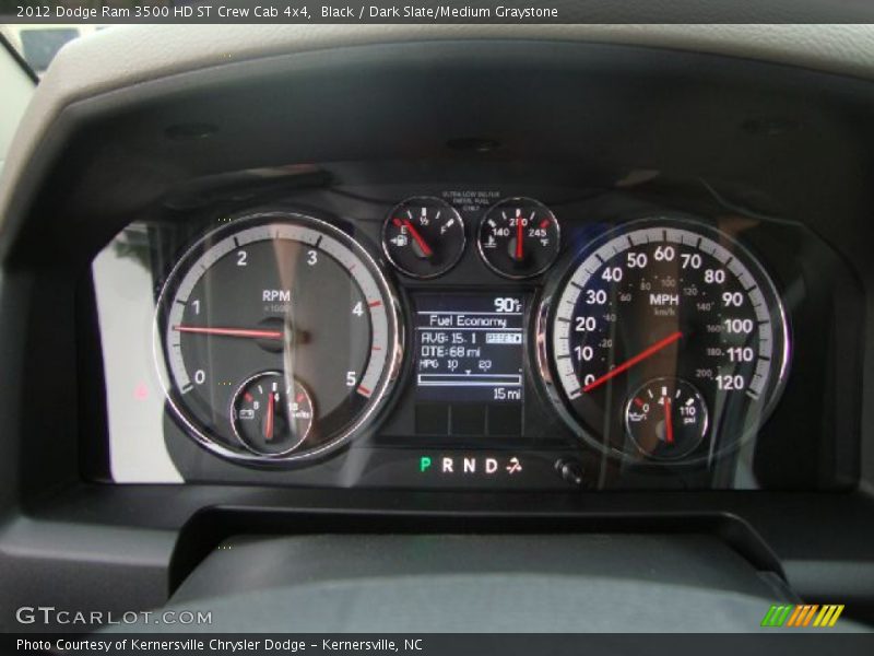 Black / Dark Slate/Medium Graystone 2012 Dodge Ram 3500 HD ST Crew Cab 4x4