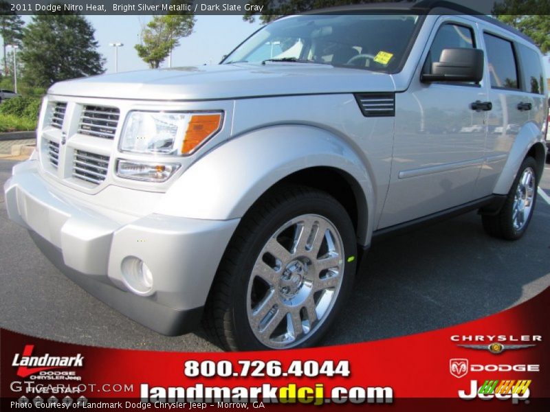 Bright Silver Metallic / Dark Slate Gray 2011 Dodge Nitro Heat