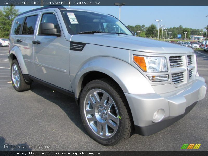 Bright Silver Metallic / Dark Slate Gray 2011 Dodge Nitro Heat