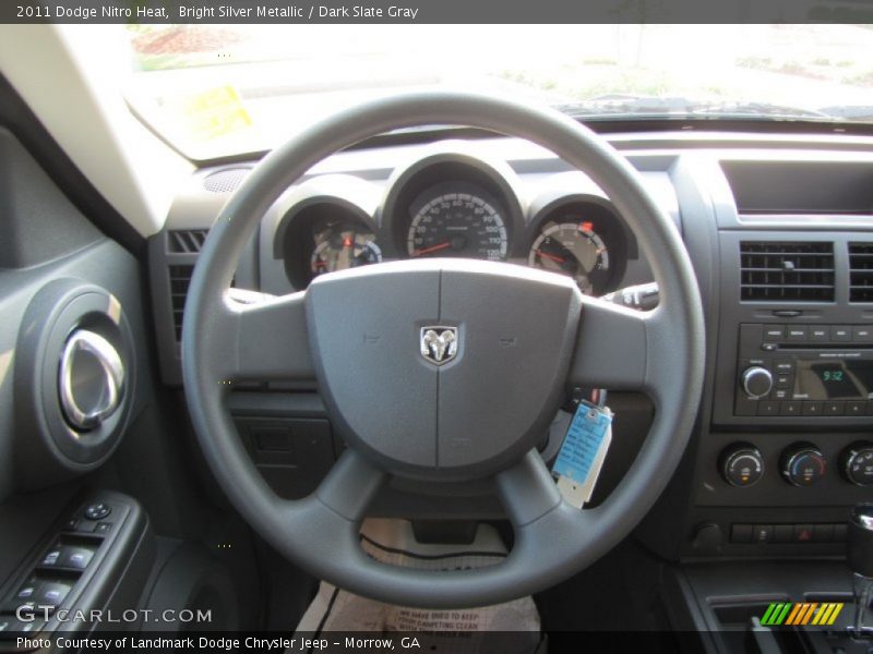 Bright Silver Metallic / Dark Slate Gray 2011 Dodge Nitro Heat