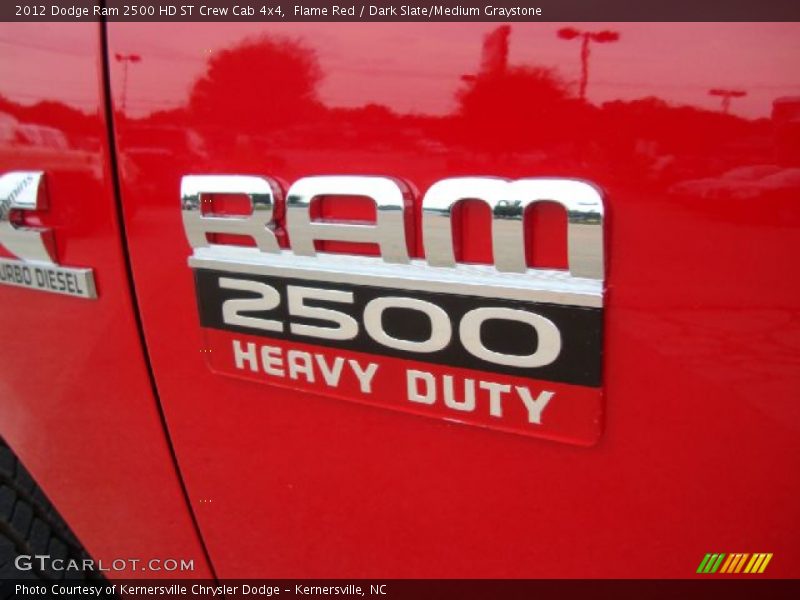 Flame Red / Dark Slate/Medium Graystone 2012 Dodge Ram 2500 HD ST Crew Cab 4x4