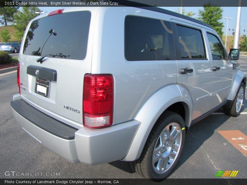 Bright Silver Metallic / Dark Slate Gray 2011 Dodge Nitro Heat