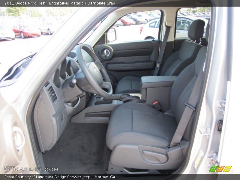 Bright Silver Metallic / Dark Slate Gray 2011 Dodge Nitro Heat