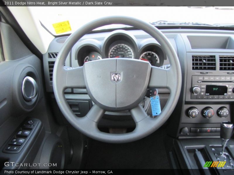 Bright Silver Metallic / Dark Slate Gray 2011 Dodge Nitro Heat