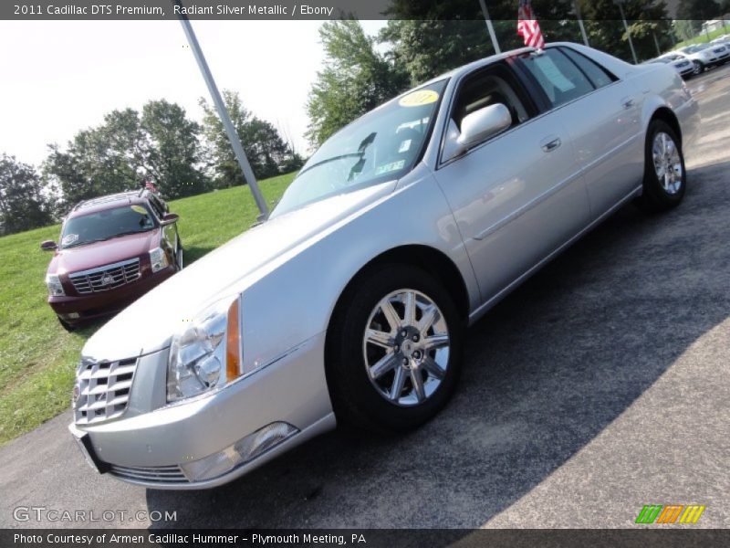 Radiant Silver Metallic / Ebony 2011 Cadillac DTS Premium