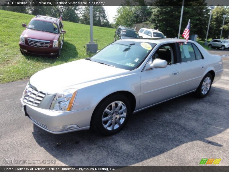 Radiant Silver Metallic / Ebony 2011 Cadillac DTS Premium