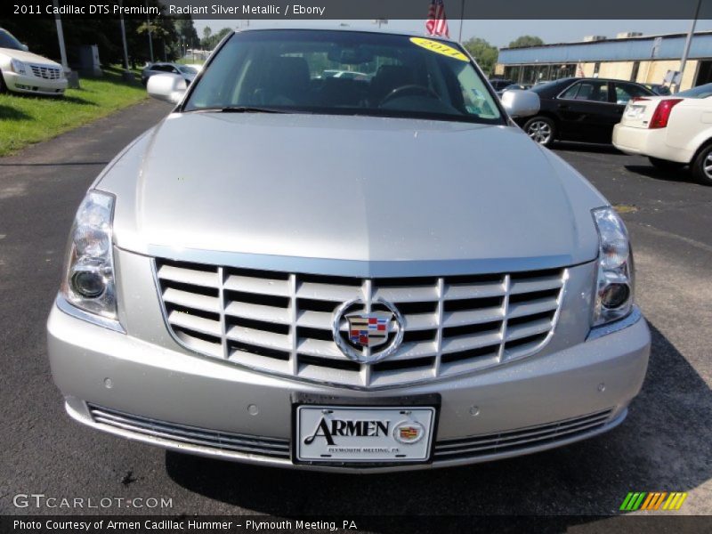 Radiant Silver Metallic / Ebony 2011 Cadillac DTS Premium
