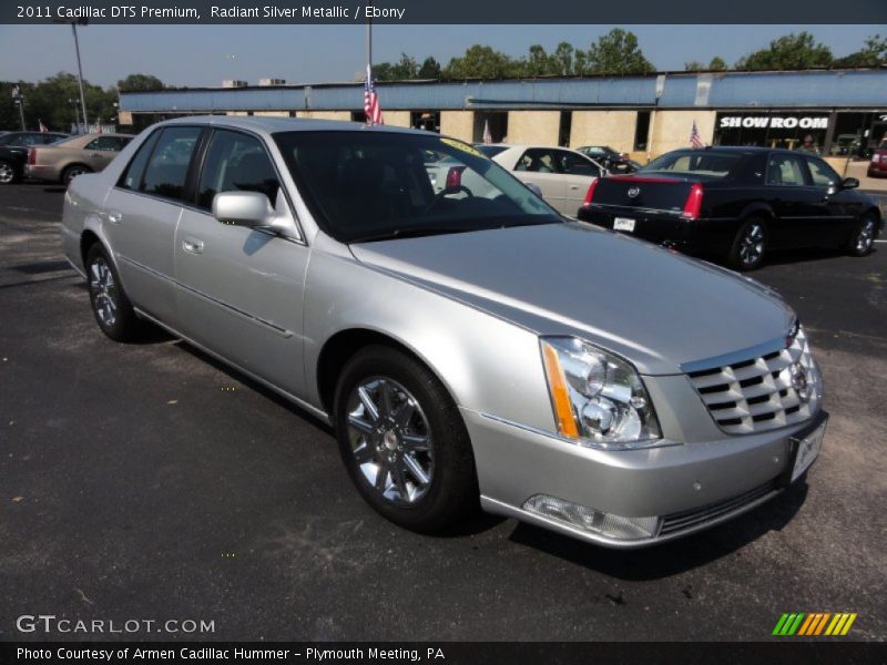 Radiant Silver Metallic / Ebony 2011 Cadillac DTS Premium