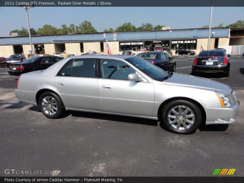 Radiant Silver Metallic / Ebony 2011 Cadillac DTS Premium