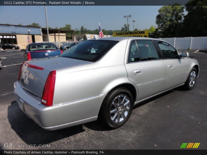 Radiant Silver Metallic / Ebony 2011 Cadillac DTS Premium