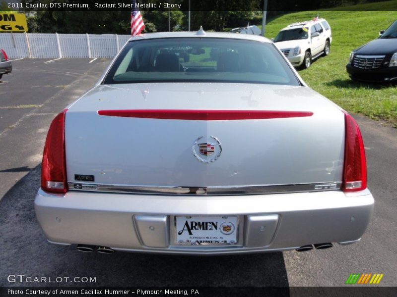 Radiant Silver Metallic / Ebony 2011 Cadillac DTS Premium