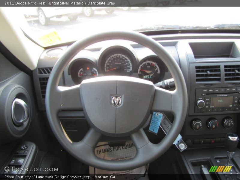 Bright Silver Metallic / Dark Slate Gray 2011 Dodge Nitro Heat