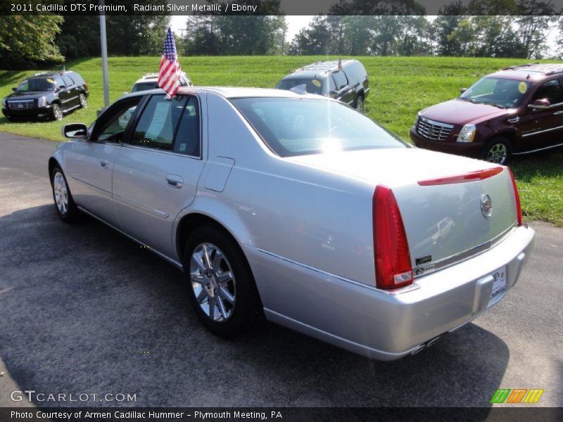 Radiant Silver Metallic / Ebony 2011 Cadillac DTS Premium