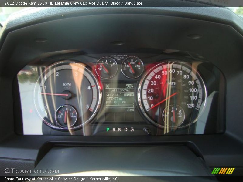 Black / Dark Slate 2012 Dodge Ram 3500 HD Laramie Crew Cab 4x4 Dually