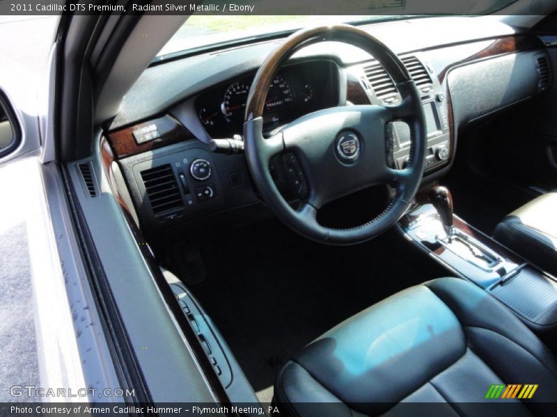 Radiant Silver Metallic / Ebony 2011 Cadillac DTS Premium