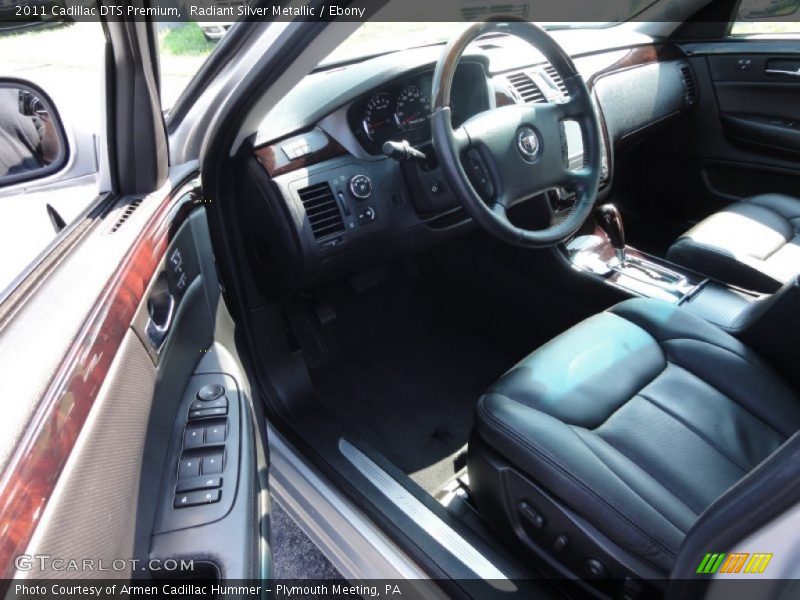 Radiant Silver Metallic / Ebony 2011 Cadillac DTS Premium