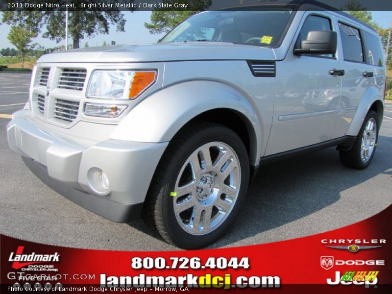 Bright Silver Metallic / Dark Slate Gray 2011 Dodge Nitro Heat