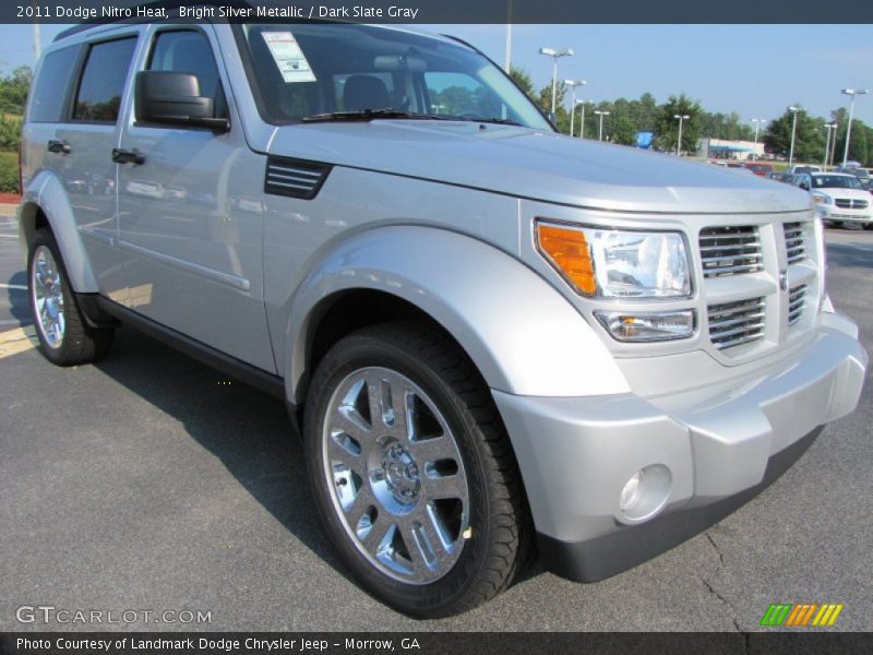 Bright Silver Metallic / Dark Slate Gray 2011 Dodge Nitro Heat
