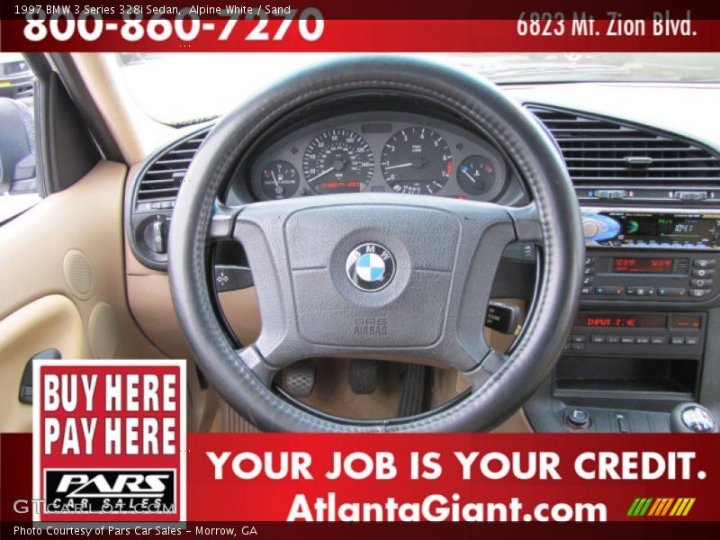 Alpine White / Sand 1997 BMW 3 Series 328i Sedan