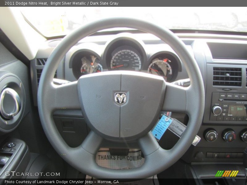 Bright Silver Metallic / Dark Slate Gray 2011 Dodge Nitro Heat