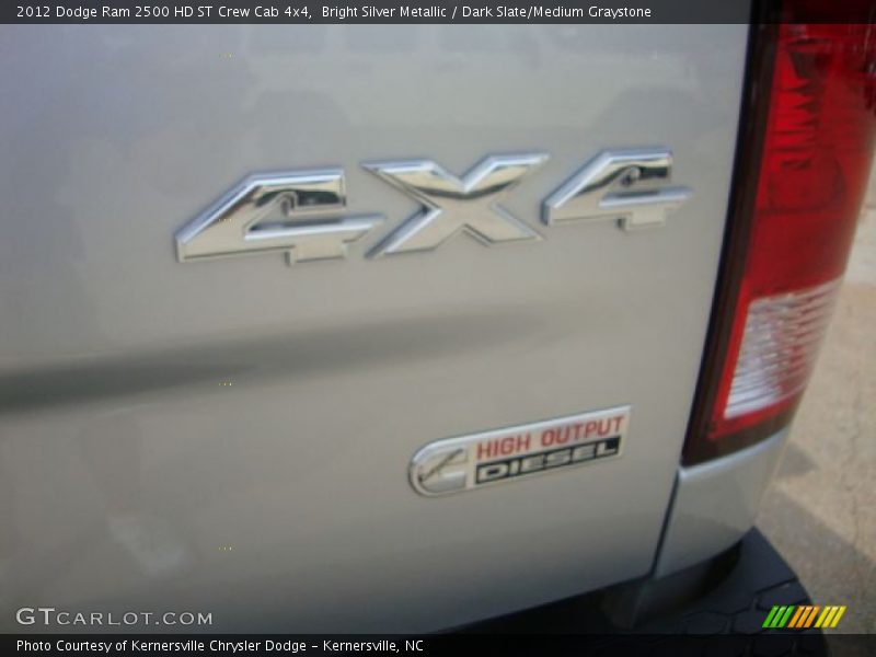 Bright Silver Metallic / Dark Slate/Medium Graystone 2012 Dodge Ram 2500 HD ST Crew Cab 4x4