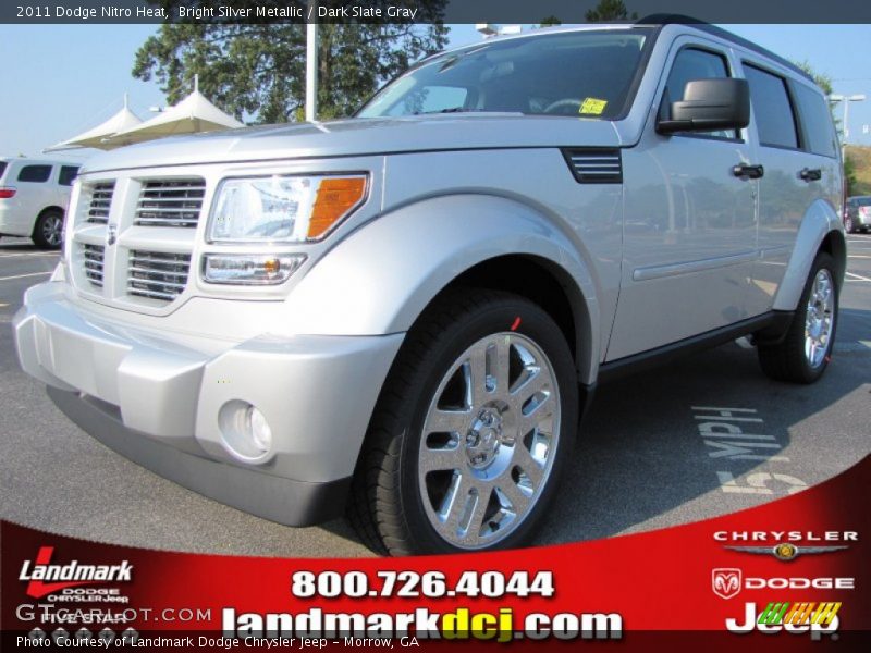 Bright Silver Metallic / Dark Slate Gray 2011 Dodge Nitro Heat