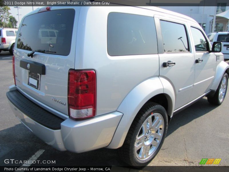 Bright Silver Metallic / Dark Slate Gray 2011 Dodge Nitro Heat