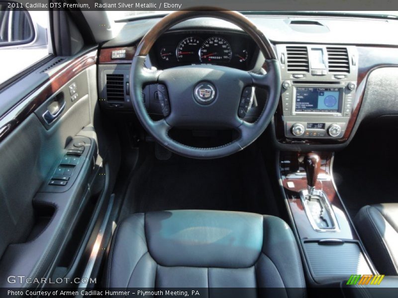 Radiant Silver Metallic / Ebony 2011 Cadillac DTS Premium
