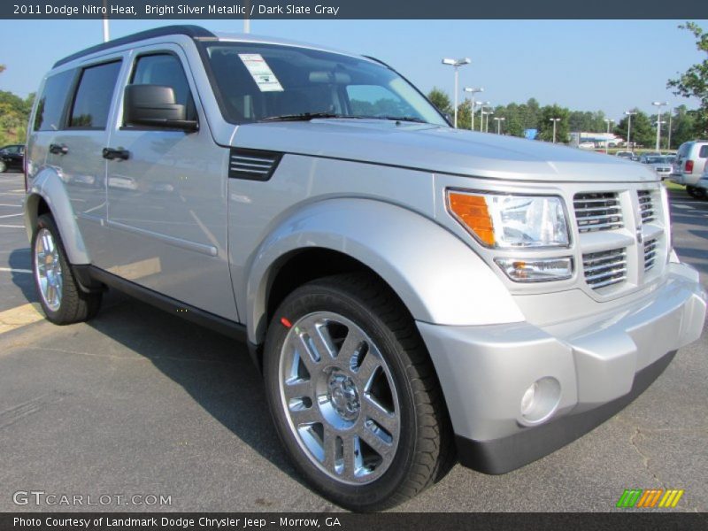 Bright Silver Metallic / Dark Slate Gray 2011 Dodge Nitro Heat