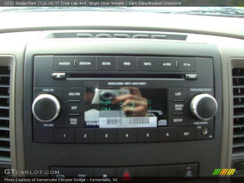 Bright Silver Metallic / Dark Slate/Medium Graystone 2012 Dodge Ram 2500 HD ST Crew Cab 4x4