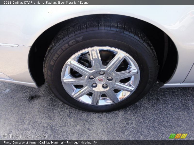 Radiant Silver Metallic / Ebony 2011 Cadillac DTS Premium
