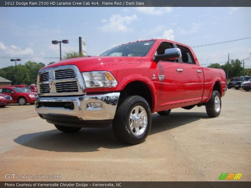 Flame Red / Dark Slate 2012 Dodge Ram 2500 HD Laramie Crew Cab 4x4
